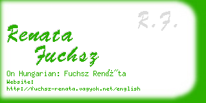 renata fuchsz business card